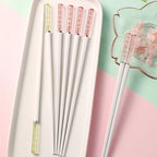 Sakura Japanese Chopsticks – Pink Cherry Blossom Reusable Tableware for Sushi