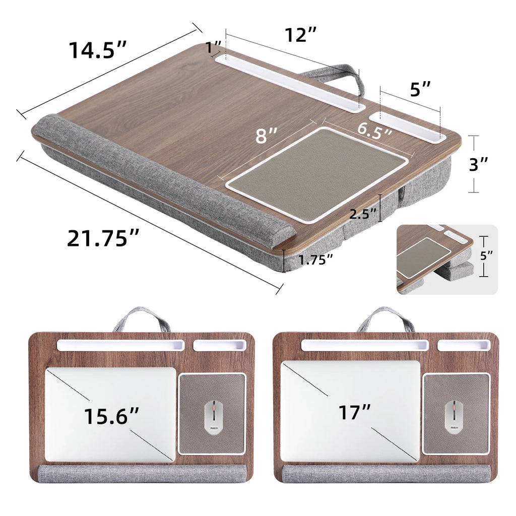 Portable Laptop Lap Desk – Soft Cushion Tray for Student Dormitory Study