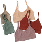 Seamless Push Up Bra – Soft Low Back Crop Top for Everyday Comfort
