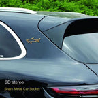 Metal Shark Emblem Badge – 3D Hollow Decal for Car and Motorcycle Styling