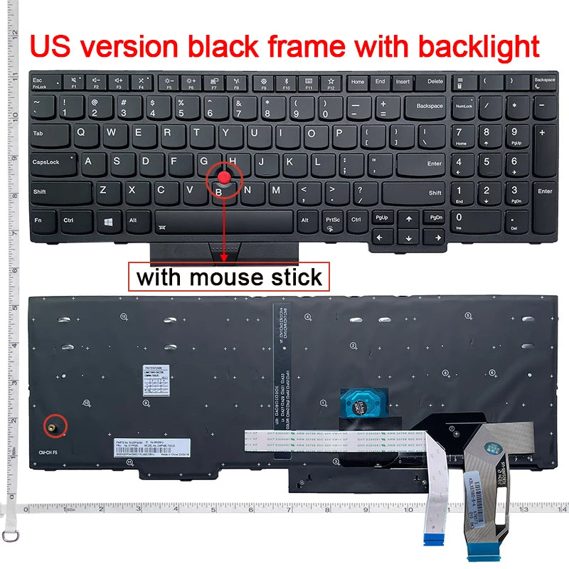 Replacement Laptop Keyboard – English US/RU for Lenovo ThinkPad Series