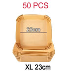 Disposable Air Fryer Parchment Liners – 9 Inch Nonstick Paper for Baking