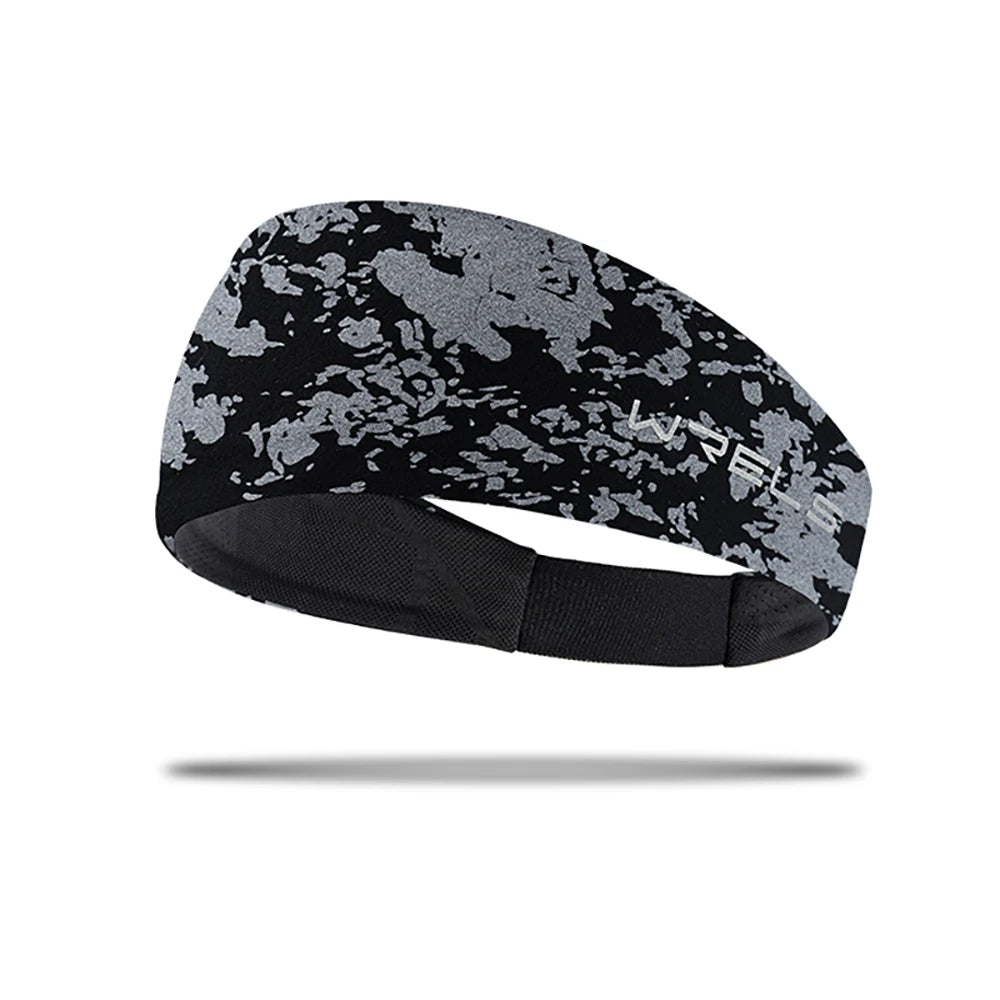 Elastic Sports Sweatband – Absorbent Breathable Headband for Fitness Gym