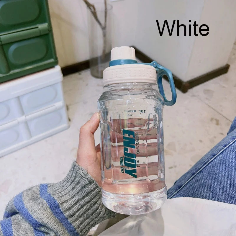 Large Capacity Water Bottle – Solid Color Tumbler for Outdoor Fitness