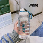 Large Capacity Water Bottle – Solid Color Tumbler for Outdoor Fitness