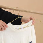 Gold Stainless Steel Coat Hangers – Durable Metal Closet Organizers for Home