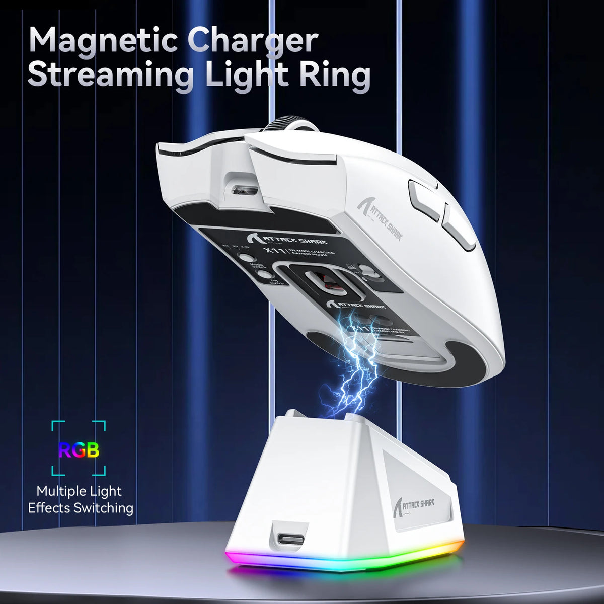 Wireless Gaming Mouse – RGB Ergonomic Bluetooth PC Mouse for Esports
