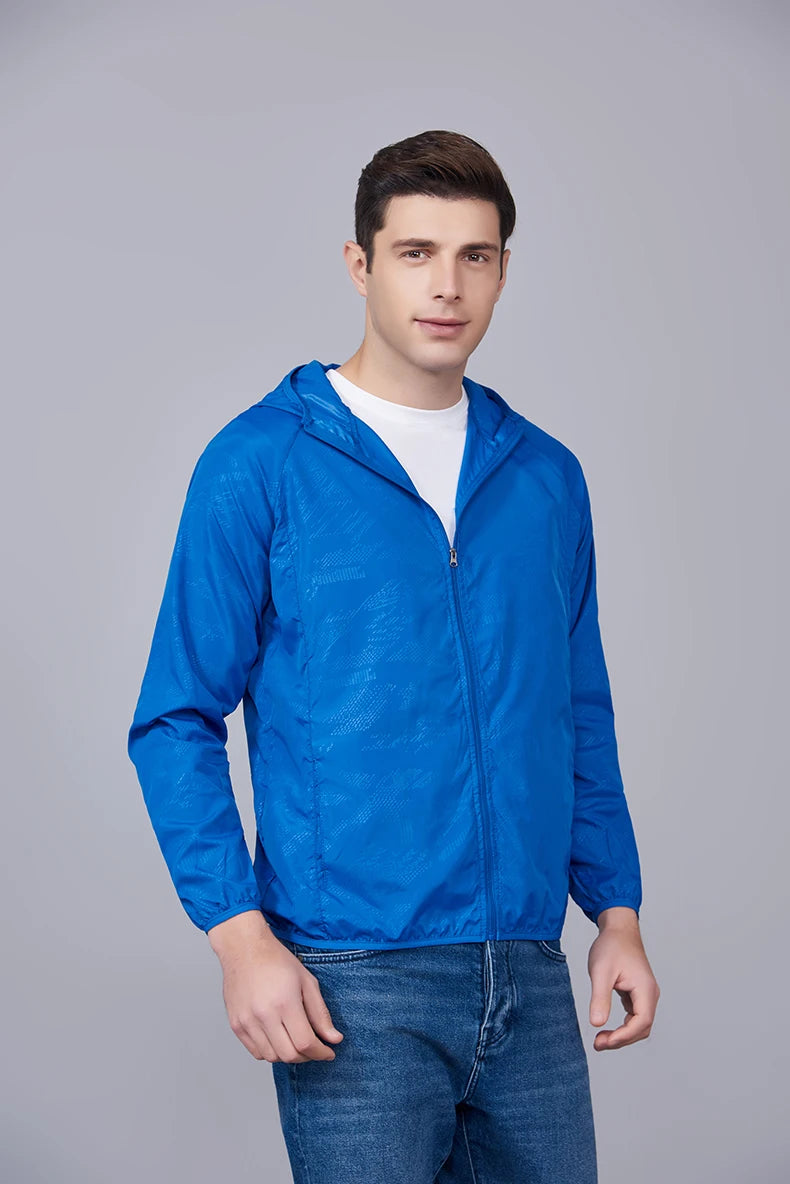 Waterproof Hiking Jacket – Unisex Quick Dry Windbreaker for Outdoor Trekking