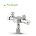 CO2 Splitter Regulator – 2-Way Needle Valve for Aquarium Tank Systems