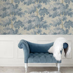 Misty Forest Tapestry Wallpaper – Antique Landscape for Home Decor