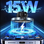 Magnetic Wireless Car Charger – 15W Air Vent Mount for iPhone 16 15 14 13 12