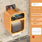 Wall Mounted Toilet Paper Holder – Double Layer Storage for Bathroom Organization