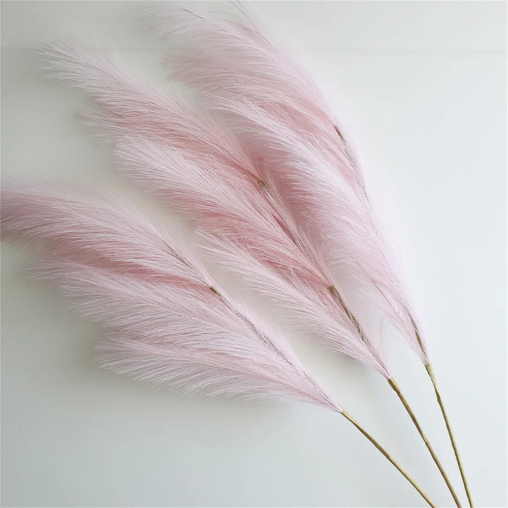 Artificial Pampas Grass – 39 Inch Faux Reed Stems for Boho Home Wedding Decor