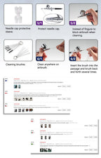 Airbrush Cleaning Pot with Holder and Needle Tool Kit for Spray Guns