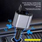 Retractable Car Charger – 120W Fast Charging Adapter for Mobile Devices