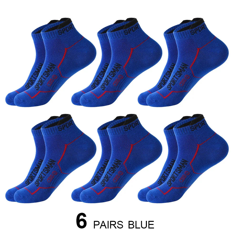 Breathable Ankle Socks – Colorful Invisible Sportswear for Men Running