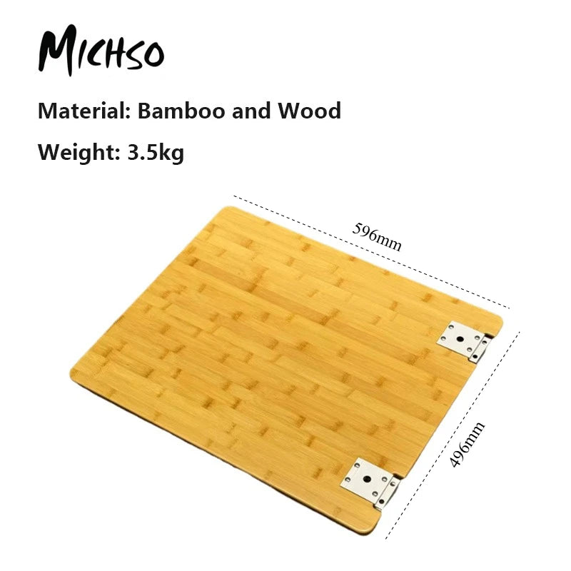 Bamboo Table Board – Modular Insert for Camping and Outdoor Picnic