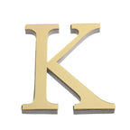 3D Gold Acrylic Letter Wall Stickers – Self-Adhesive Alphabet Home Decor
