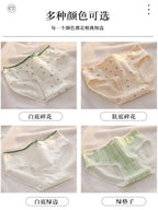 Floral Cotton Briefs – Breathable Women's Seamless Underwear for Daily Wear