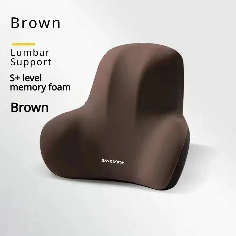 Memory Foam Lumbar Cushion – Ergonomic Back Support for Car Office and Gaming