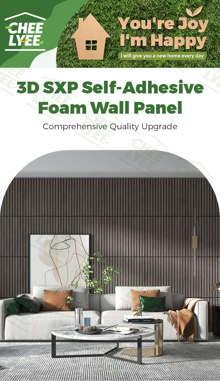 3D Self-Adhesive Foam Wall Panels – Peel and Stick Decor for Living Room