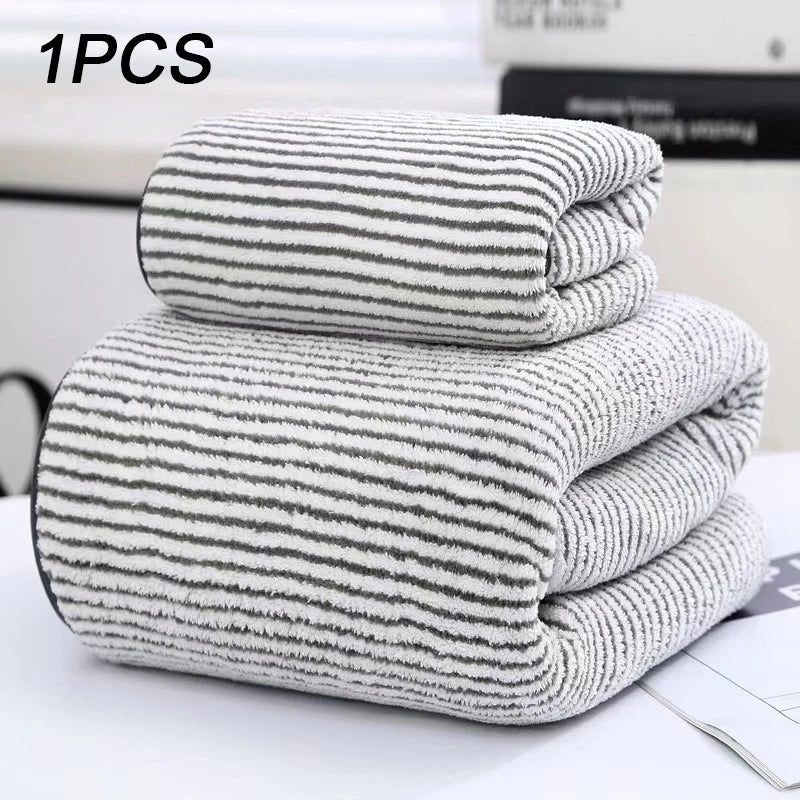 Bamboo Charcoal Coral Velvet Bath Towel – Super Absorbent for Daily Bathroom Use