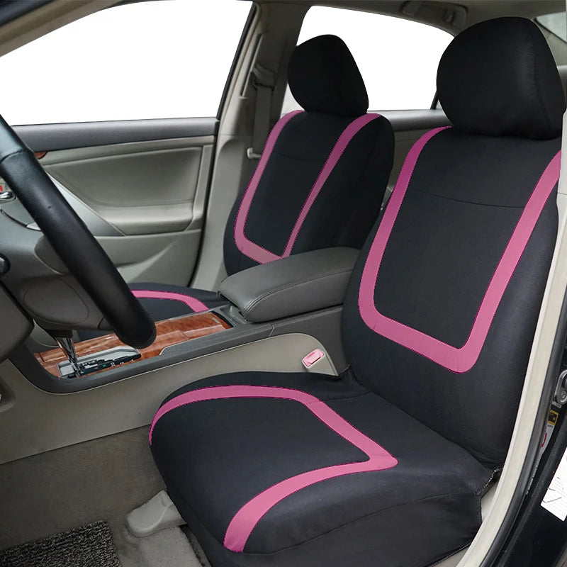 Universal Fabric Car Seat Covers – Breathable Polyester for Truck and SUV