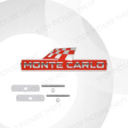 Metal Racing Flag Emblem – Monte Carlo Grille Badge for Skoda Sport Line
