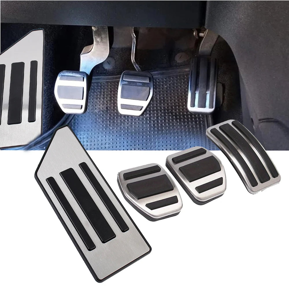Non-Slip Aluminum Pedal Pads – Car Interior Styling for Peugeot and Citroen