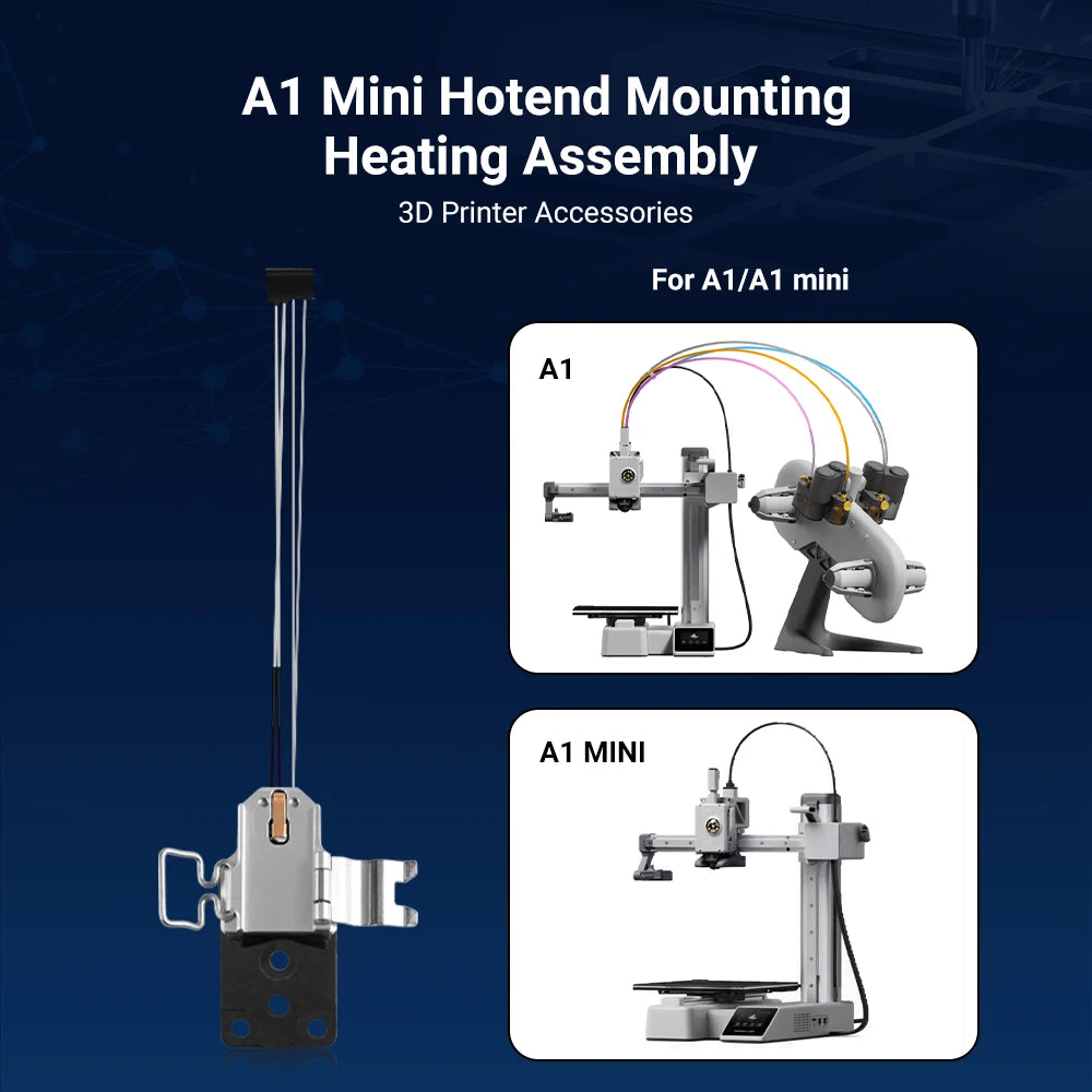 Hotend Heating Assembly Kit for Bambu Lab A1 and A1 Mini 3D Printer Repair