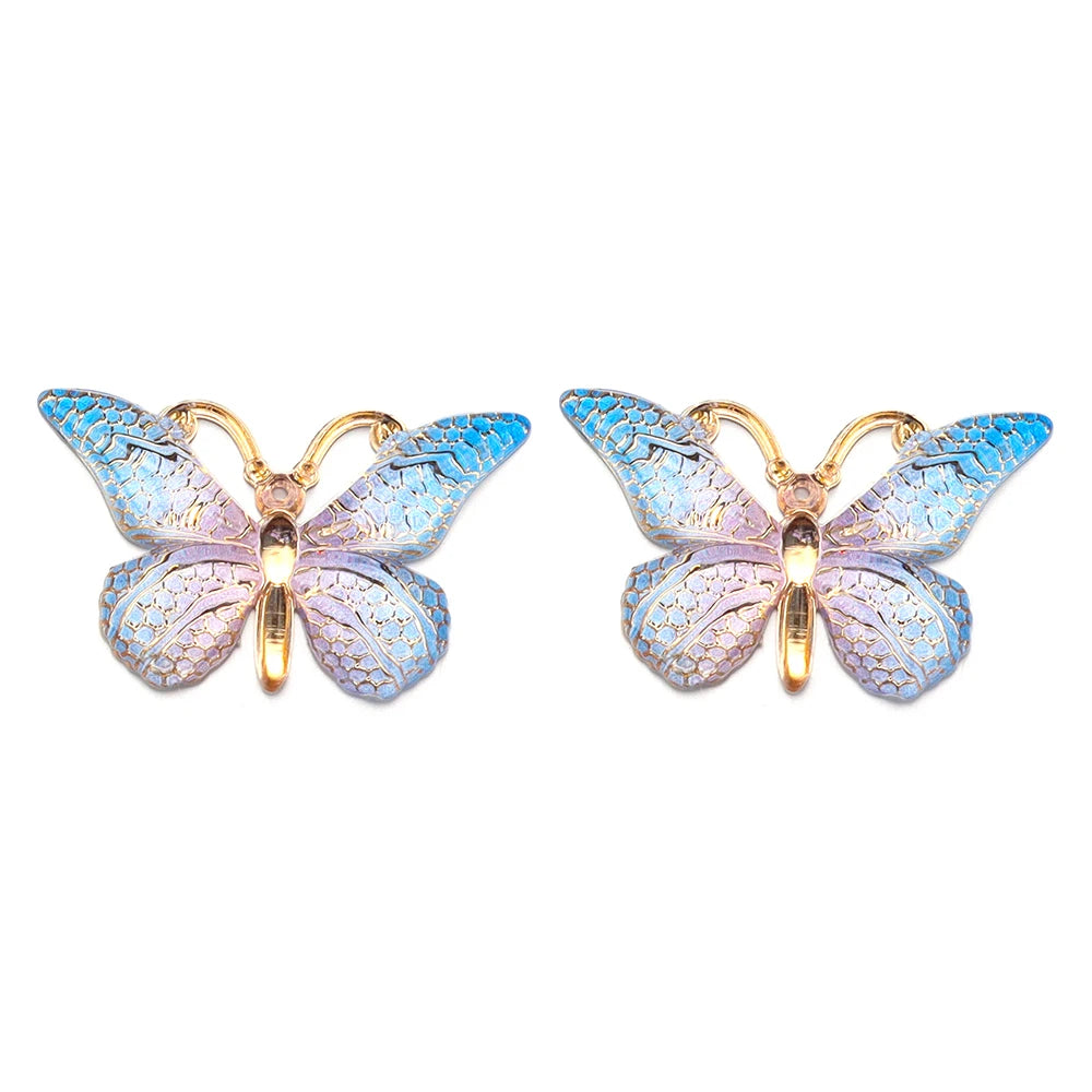 Acrylic Butterfly Beads – 25x38mm Gradient Charms for DIY Jewelry Making