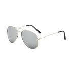 Kids Pilot Sunglasses – Reflective Metal Aviator Glasses for Boys and Girls