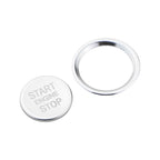Aluminum Ignition Button Ring – Decorative Engine Start Cover for Peugeot
