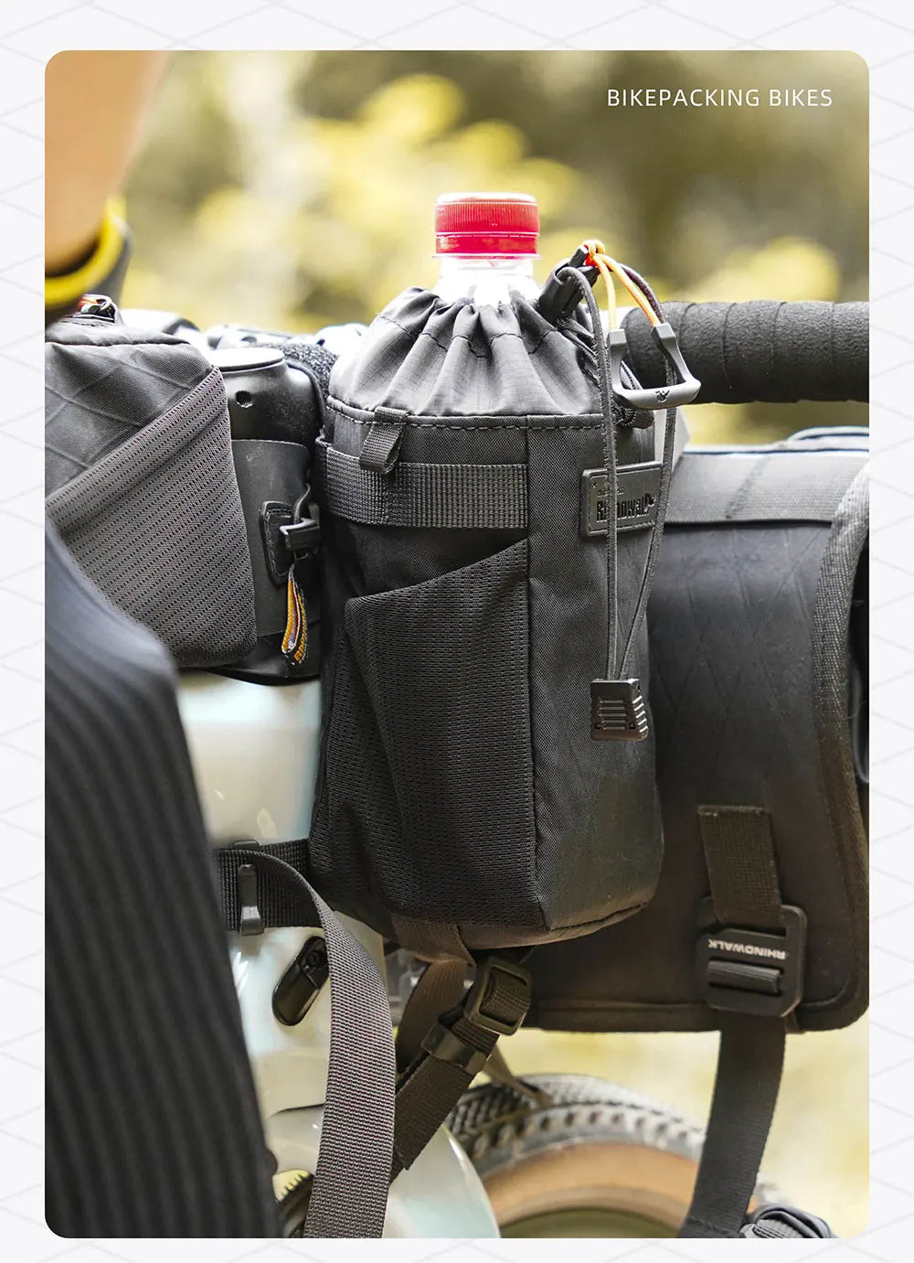 Rhinowalk Bicycle Water Bottle Bag – Insulated Carrier for City Commuting