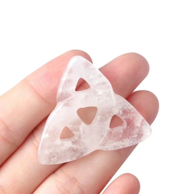 Celtic Knot Crystal Ornament – Amethyst Stone Decor for Reiki Healing