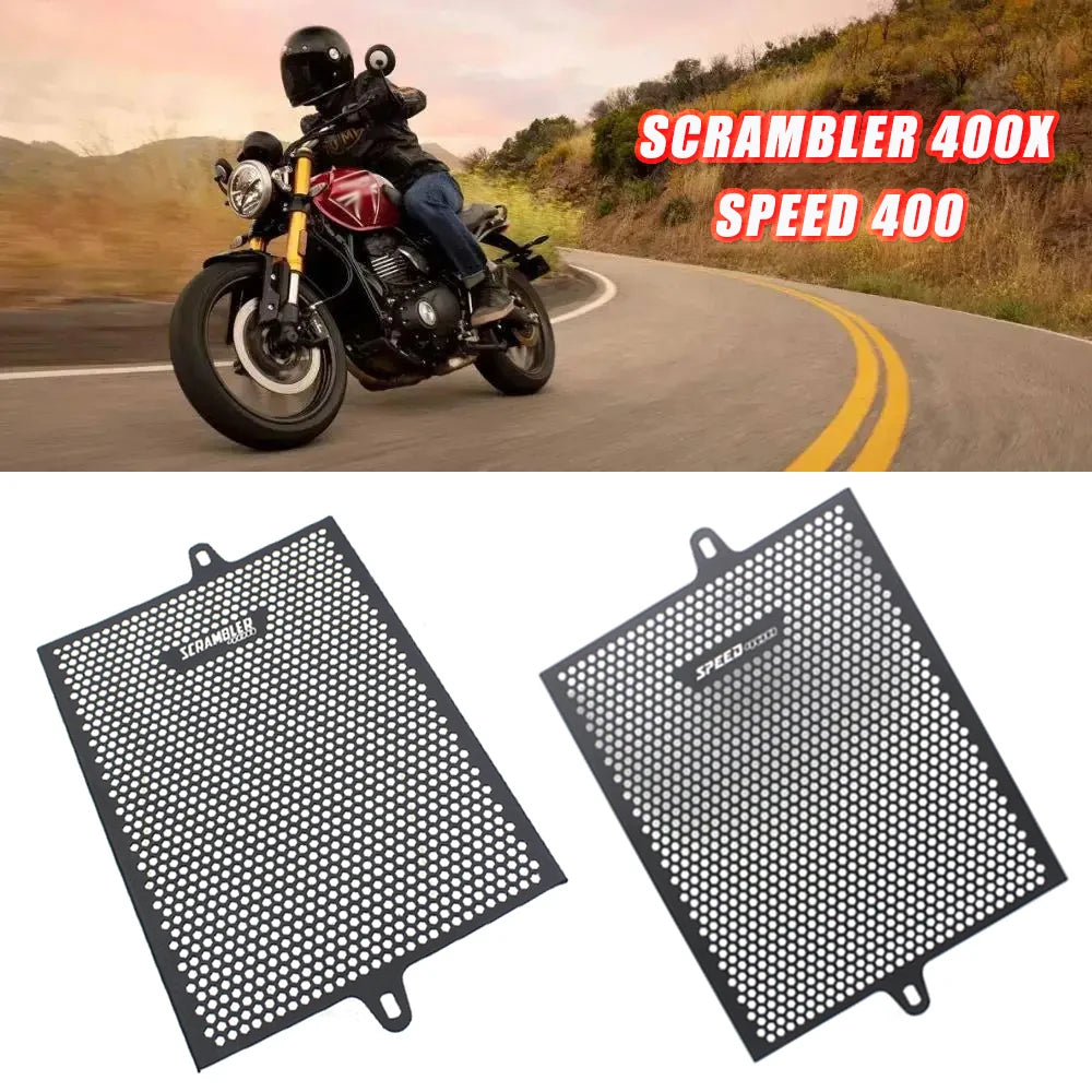 Radiator Grille Guard for Triumph Scrambler 400X Speed 400 – Kairo ...