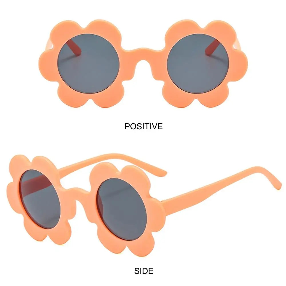 Retro Sunflower Round Sunglasses – Floral Festival Shades for Women