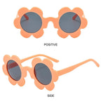 Retro Sunflower Round Sunglasses – Floral Festival Shades for Women