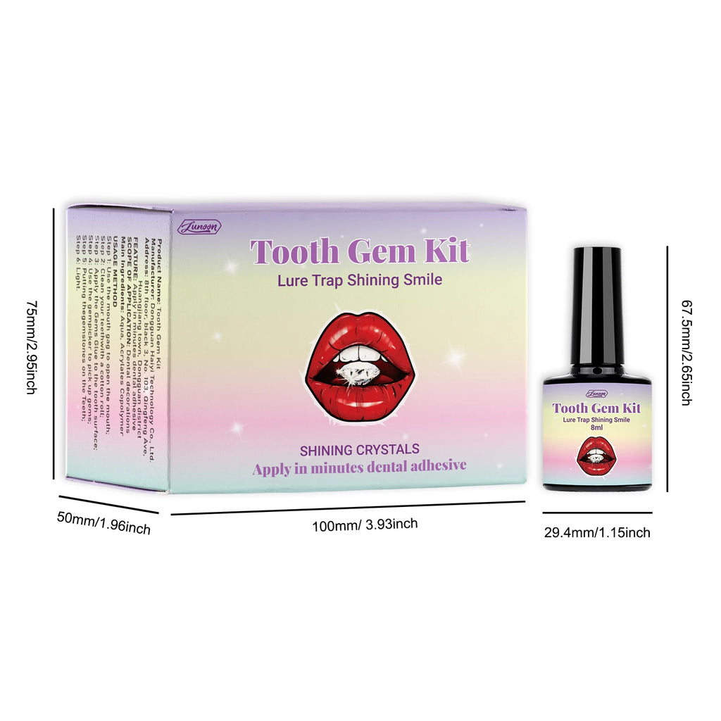DIY Teeth Gems Kit – Adhesive Rhinestone Set for Dental Jewelry Decoration