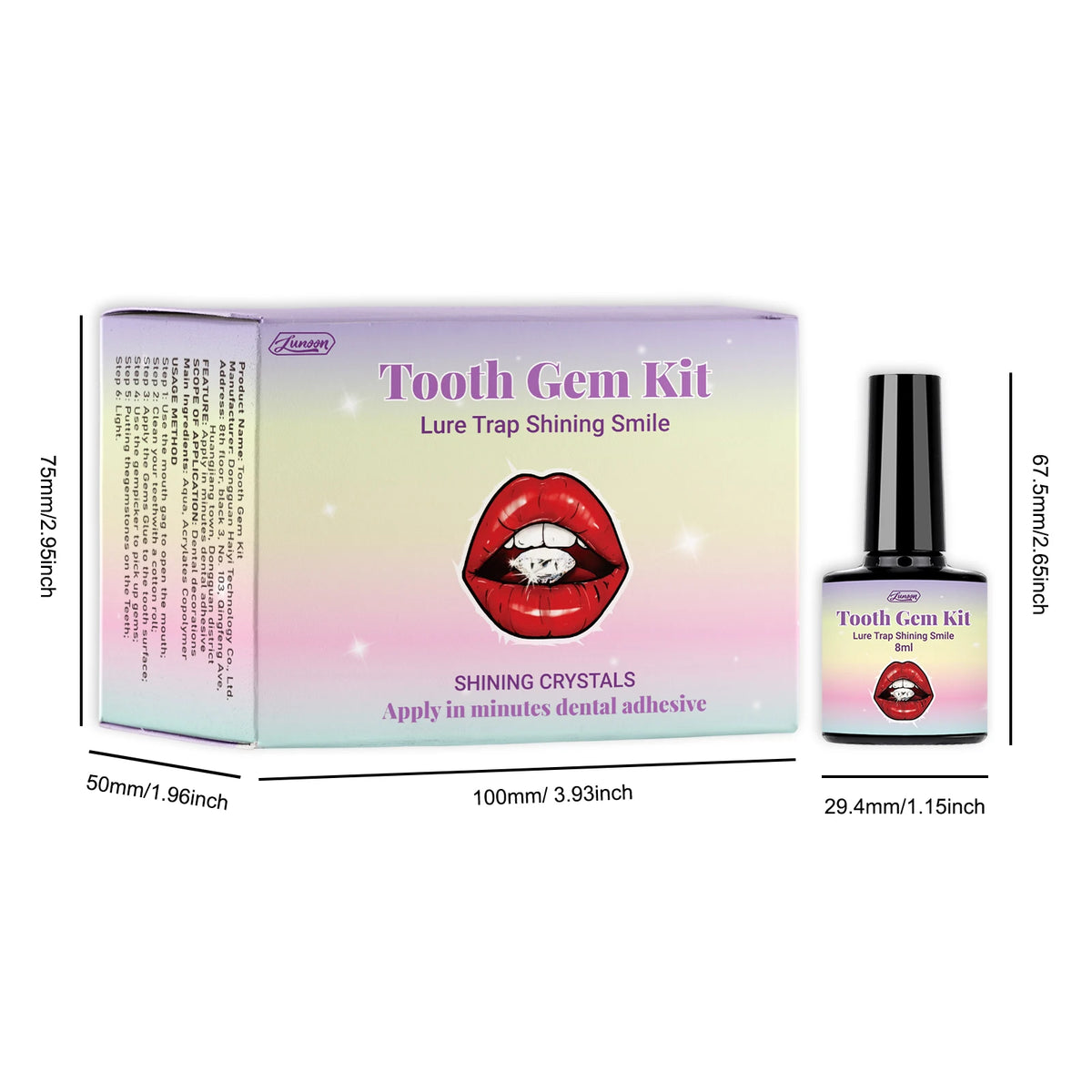 DIY Teeth Gems Kit – Adhesive Rhinestone Set for Dental Jewelry Decoration