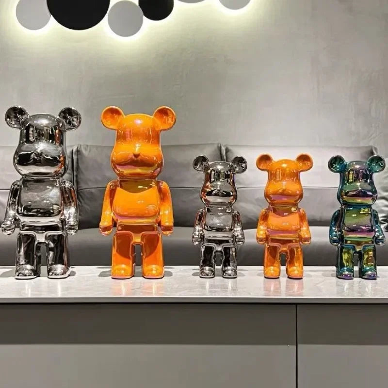 Ceramic Bear Figurine – Aesthetic Luxury Sculpture for Modern Home Decor