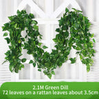 Artificial Ivy Leaf Garland – 2.1M Silk Hanging Vine for Home Garden Decor