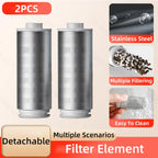Stainless Steel Water Filter – Detachable Brass Prefilter for Bathroom Plumbing