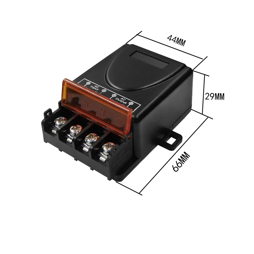 Wireless Remote Relay Switch – 72V-220V Receiver for Motor and Pump Control