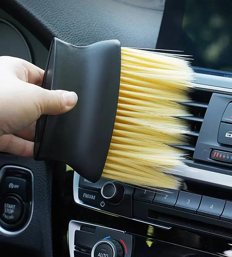 Soft Bristle Detailing Brush – Interior Dust Tool for Car Air Vents