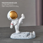 Nordic Astronaut Phone Stand – Spaceman Desk Holder for Office Decor Gifts