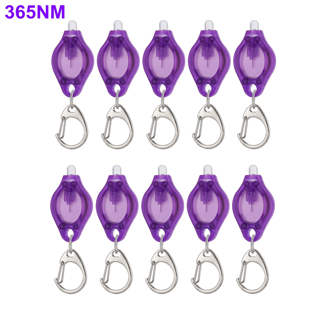UV LED Keychain Flashlight – Dual 365/395nm Light for Stain and Ink Detection