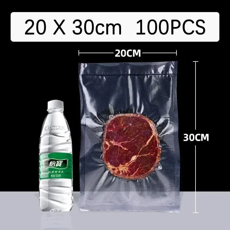 Heavy Duty Vacuum Sealer Bags – 100 Quart Size for Food Storage and Sous Vide