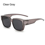 Polarized Fit Over Sunglasses – Square Wrap Around UV Protection for Outdoors