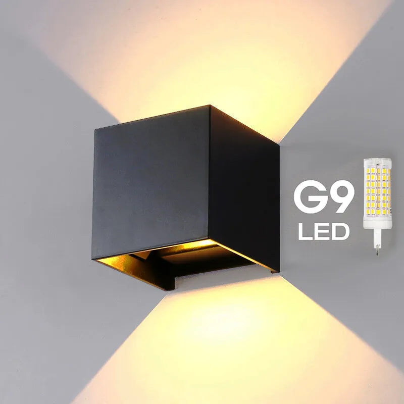 Modern Aluminum LED Wall Lamp – Waterproof IP65 Light for Indoor Outdoor Decor